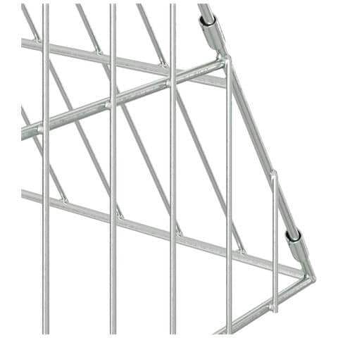 Gabbia per polli Argento 650 x 100 x 85 cm Acciaio zincato - Foto 9