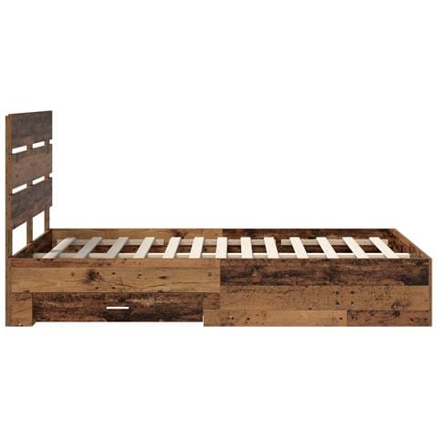 Struttura del letto con cassetto Legno vecchio 120 x 190 cm - Foto 9