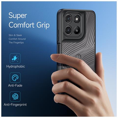 Cover per Moto G57 Power 5G - TPU+PC, Nero - Foto 2