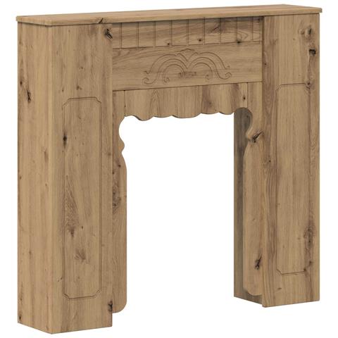 Cornice per camino Rovere Artigianale 93 x 20 x 89 cm - Foto 1