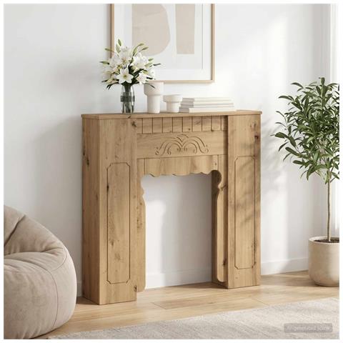 Cornice per camino Rovere Artigianale 93 x 20 x 89 cm - Foto 2