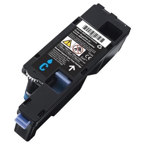 593-11129 Toner Originale Ciano per Dell C1660w Capacità 1000 Pagine - Foto 1