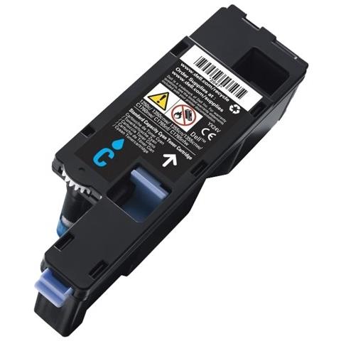 593-11129 Toner Originale Ciano per Dell C1660w Capacità 1000 Pagine - Foto 5