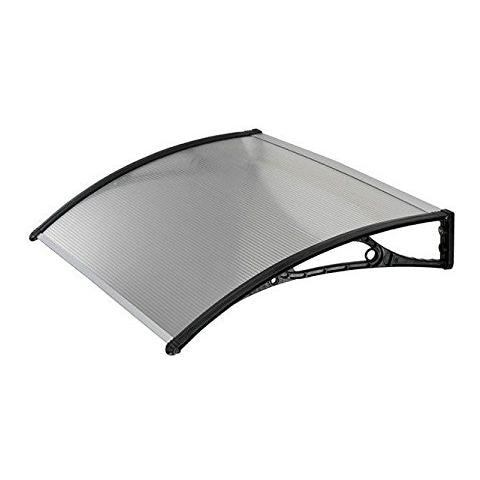 Pensilina In Policarbonato Modulare Con Supporto Nero 120 X 80 Centimetri - Foto 2