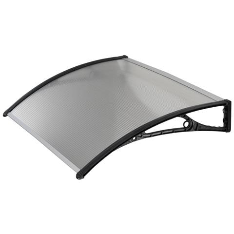 Pensilina In Policarbonato Modulare Con Supporto Nero 120 X 80 Centimetri - Foto 6