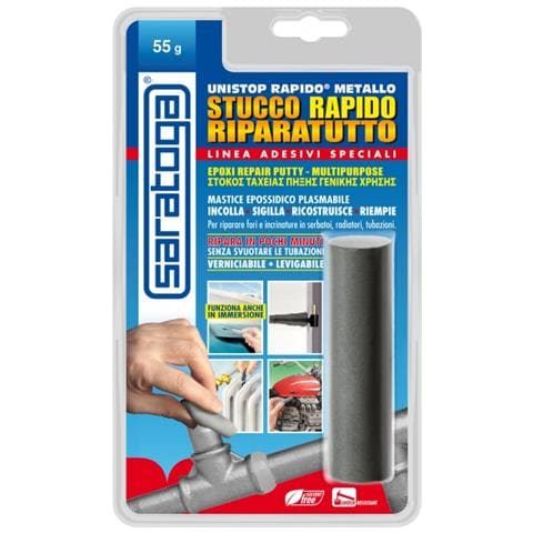 Mastice Epossidico Unistop Rapido Bicomponente Saratoga - Foto 1