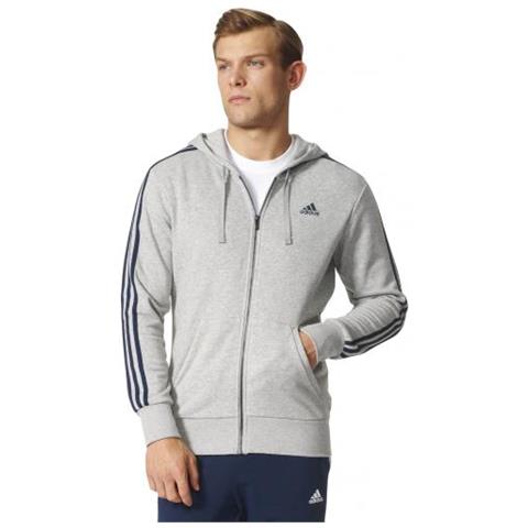 felpa con zip adidas uomo