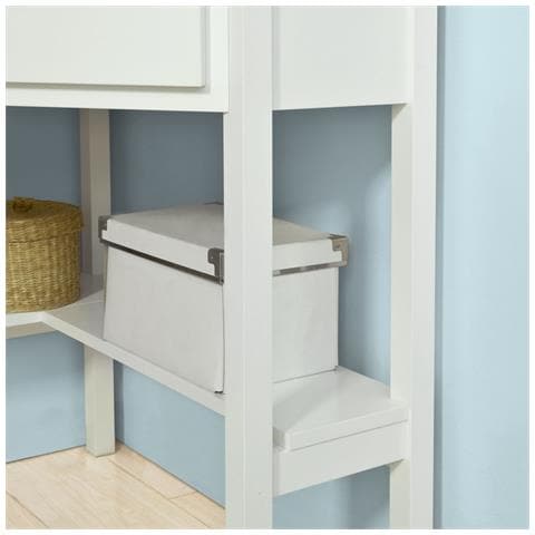 Consolle Bianca Ad Angolo Tavolo Bianco Con Cassetto, triangolo Fwt31-w - Foto 8