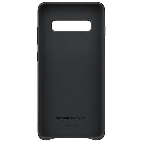 Cover Protettiva in Pelle Galaxy S10+ Nero - Foto 4