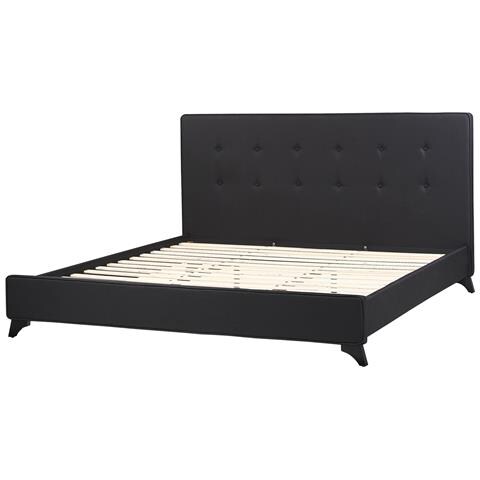 Letto In Ciniglia Nero 180 X 200 Cm Ambassador - Foto 26