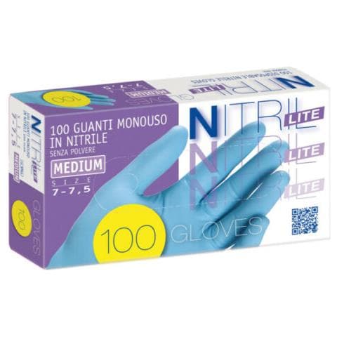 Guanti In Nitirle Blu Monouso Usa E Getta Taglia Xl - Foto 1