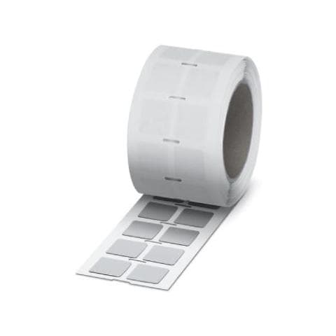 0825528, Argento, Trasferimento termico, Poliestere, Quadrato, - THERMOMARK ROLL, THERMOMARK ROLL X1, THERMOMARK X1.2 - Foto 1