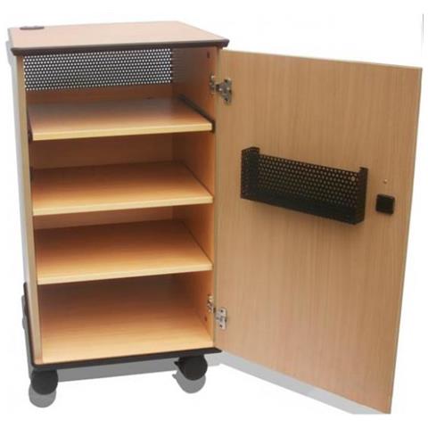 Wooden Audio Visual Trolley - Dark - Foto 1