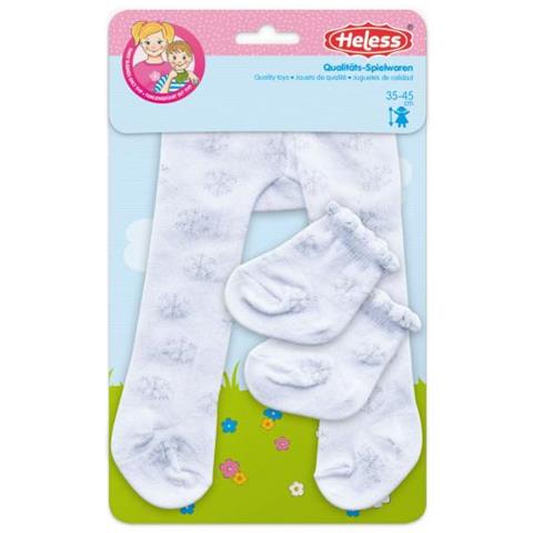 Collant E Calzini Bambola Poliestere Bianco / argento 28-35 Cm - Foto 2