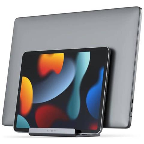 Doppio Supporto Per Macbook E Ipad Verticale, Grigio - Foto 11