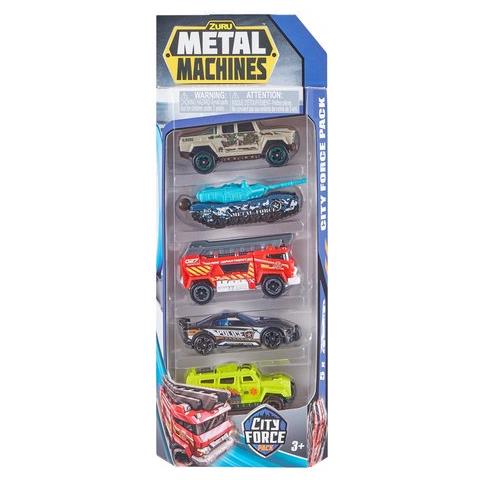 Automodello 6767 Metal Machines City Force Pack 5 Pz Assortito - Foto 1