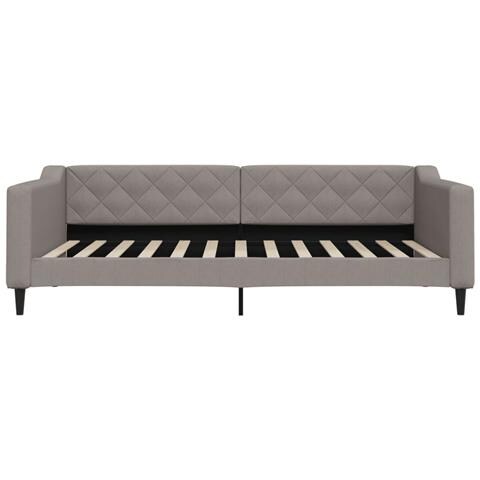 Divano Letto Con Materasso Tortora 100x200 Cm In Tessuto - Foto 2