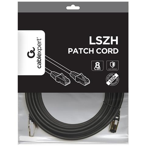 PP8-LSZHCU-BK-3M cavo di rete Nero Cat8 S /FTP (S-STP) - Foto 3