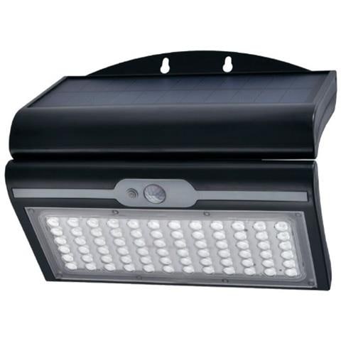 Applique Da Parete Sensore Di Movimento Solare 6 W Nero (6500 K) - Foto 1