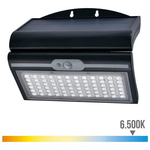Applique Da Parete Sensore Di Movimento Solare 6 W Nero (6500 K) - Foto 2