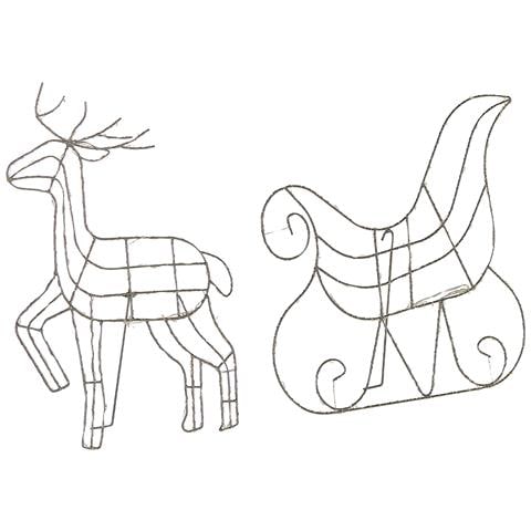 Decorazione Da Esterno Led Argento 46 Cm Saija - Foto 2