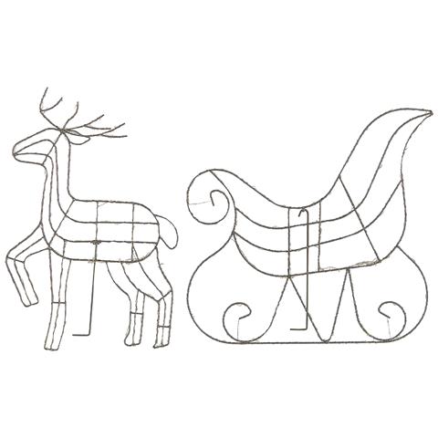 Decorazione Da Esterno Led Argento 46 Cm Saija - Foto 5