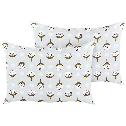 Set Di 2 Cuscini Da Esterno Verde Chiaro 40 X 60 Cm Cuneo - Foto 1