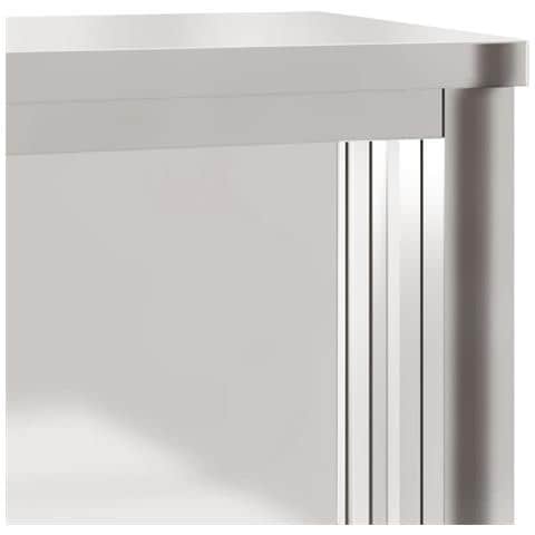Mobile Cucina Da Parete Con Ante Scorrevoli In Acciaio Inox - Foto 8