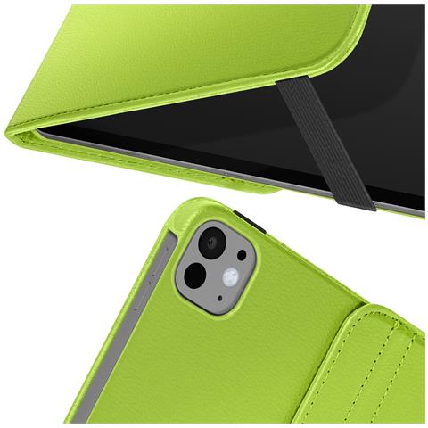 Custodia A Libro Per Ipad Pro 11 2024 / M5 2025 Folio Rotante Con Supporto 360 - Foto 5