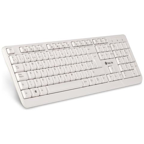 Tastiera Cablato NGS-KEYBOARD-0284  per Casa e Ufficio (Layout Spagnolo) Colore Bianco - Foto 4