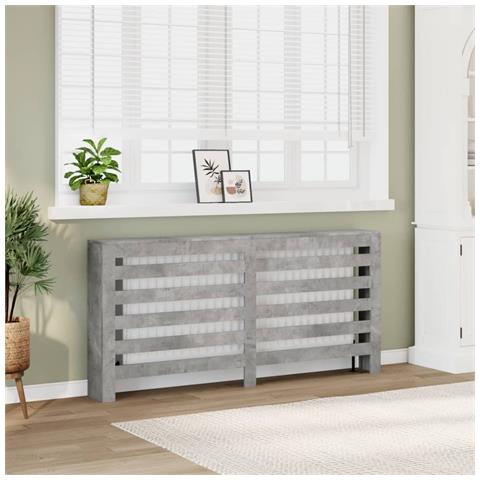 Copertura Termosifone Grigio Cemento 175x20x82cm In Multistrato - Foto 1