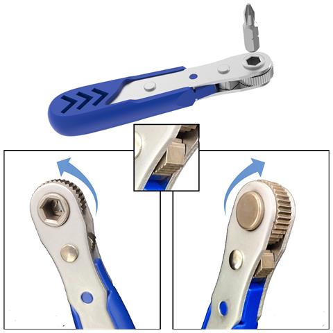 Chiave A Cricchetto A Doppio Scopo Per Cacciavite 22 In 1 Positivo - Foto 2