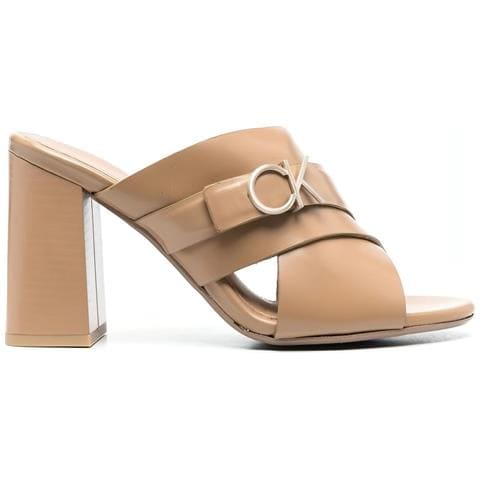 X Slide Sandal 85 W /hw Sandali Pelle Scarpe Donna Beige Eu 36, Hw0hw01520 Rbc - Foto 2