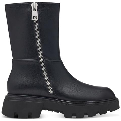 Black Casual Closed Booties Stivaletti Sintetico E Tessile Scarpe Donna Nero Eu 39, 1-25811-41 001 - Foto 2