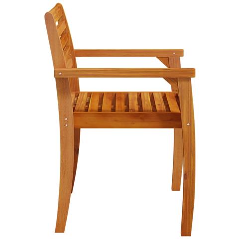 Sedie da Giardino 6 pz 59x55x85 cm Legno Massello di Acacia - Foto 2