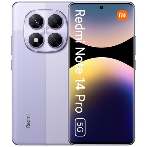 Redmi Note 14 Pro 5G 512GB 12GB Ram Display 6.67" Doppia SIM USB tipo-C 5110 mAh Phantom Purple - Foto 1