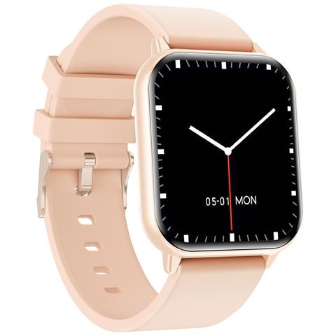 Smartwatch T-FIT 201 Display Digitale 1.85" Touch Scree AMOLED Bluetooth Frequenza Cardiaca Rosa Europa - Foto 2