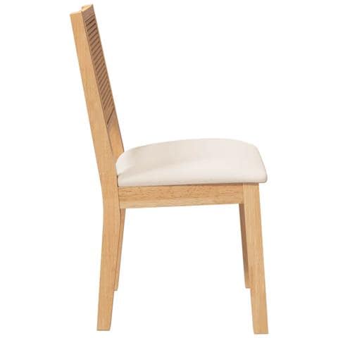 Sedie da Pranzo con Cuscini 2 pz in Legno Massello di Hevea - Foto 10