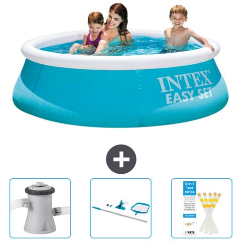 Piscina Fuori Terra - In Giro - 183x183x51 Cm - Blu - Include Accessori Coordinati Cb82 - Foto 1