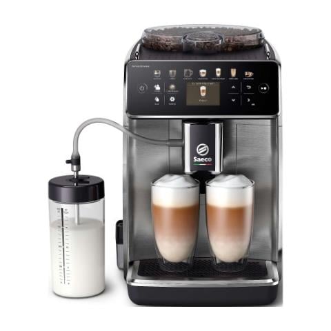 SM6585/00 Macchina da Caffè Espresso Automatica GranAroma Serbatoio 1.8 Lt. Potenza 1500 Watt Colore Nero /Metallo - Foto 2