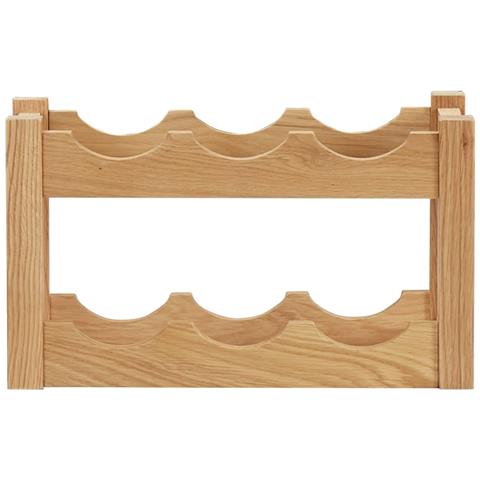 Lusso Casadino -  Cantinetta Per 6 Bottiglie 37x21x21 Cm Legno Massello Di Rovere - Foto 1