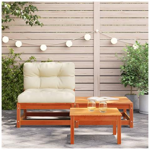 Lusso Casadino - Divano Da Giardino Senza Braccioli Con Cuscini E Poggiapiedi - Foto 2