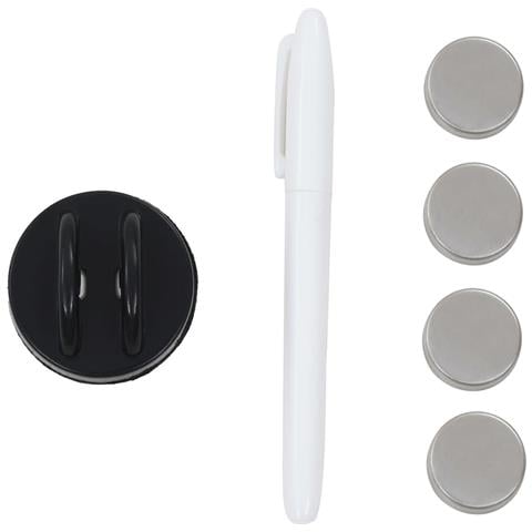 Lavagna Magnetica A Parete In Vetro 60x40 Cm Nera - Foto 4