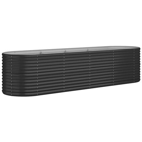 Letto Da Giardino In Acciaio A Polvere 296x80x68 Cm Antracite - Foto 1