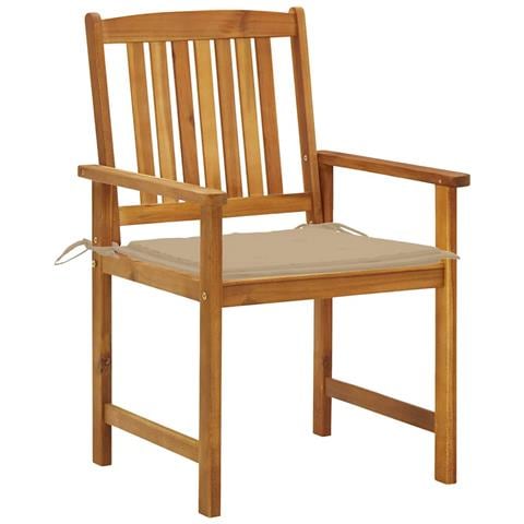 Lusso Casadino -  Sedie Da Giardino Con Cuscini 2 Pz In Massello Di Acacia - Foto 1