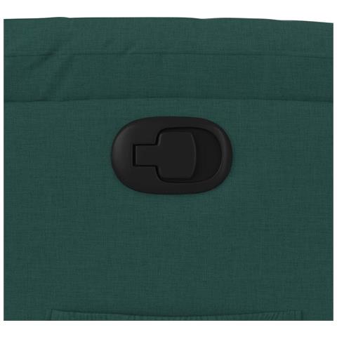 Poltrona Reclinabile in Tessuto Verde Scuro - Foto 9