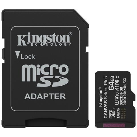 Technology 64GB microSDXC Canvas Select Plus Gen3 100MB /s A1 (Adattatore SD incluso) - Foto 1