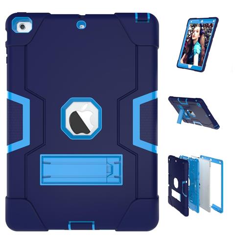 Custodia Per Ipad 9.7"" 2018/2017 Armata Con Supporto Blu - Foto 2