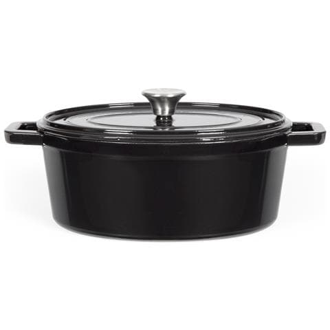 Casseruola Ovale In Ghisa 29cm Nera - Mep129n - Foto 1