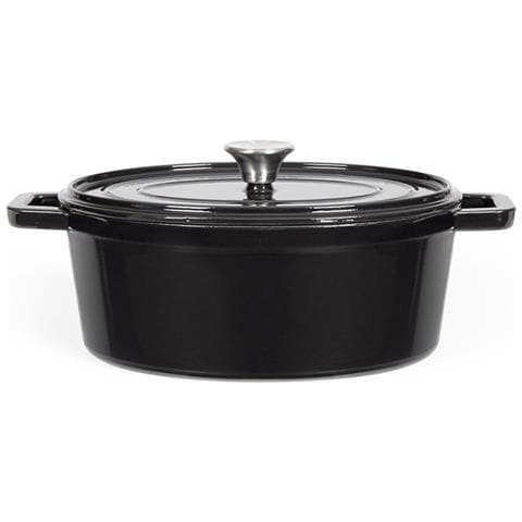Casseruola Ovale In Ghisa 29cm Nera - Mep129n - Foto 2